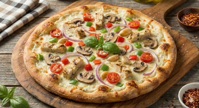 Garlic Chicken Special Pizza