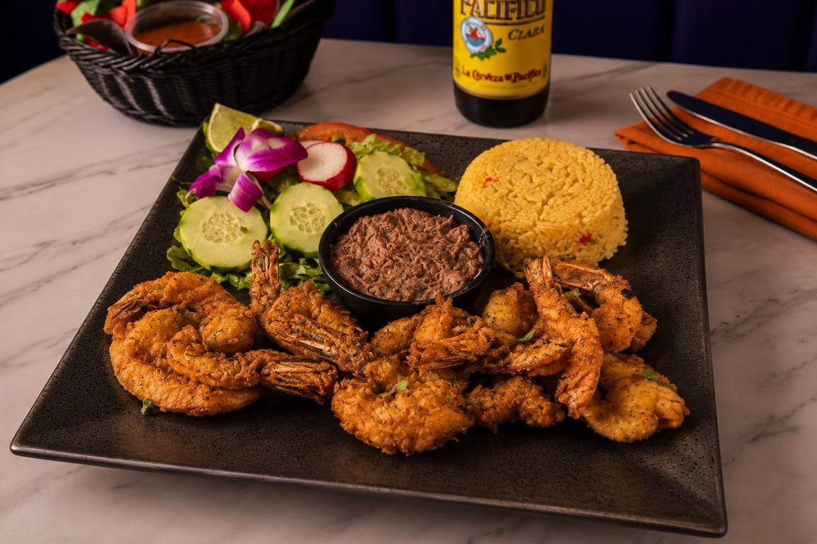 Camarones Empanizados Plato