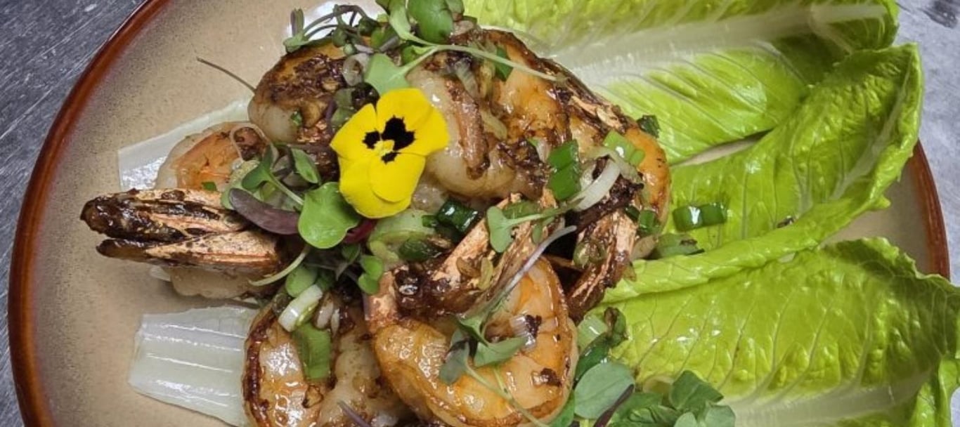 Ob Oon – Grilled Jumbo Prawns (อบอุ่น / กุ้งใหญ่ย่าง)