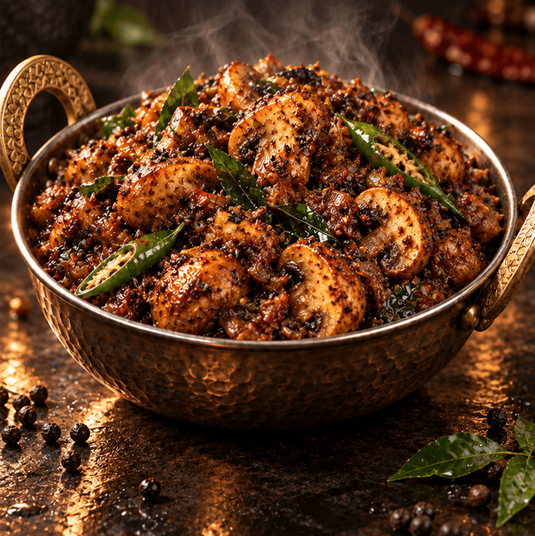 Andhra Pepper Mushroom