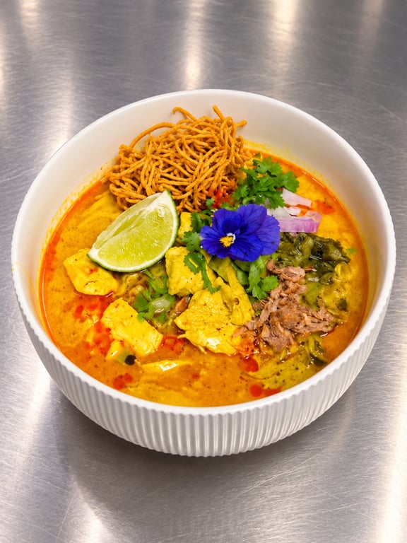 Khon Ruk Dek – Chicken Khao Soi (คนรักเด็ก / ข้าวซอยไก่)