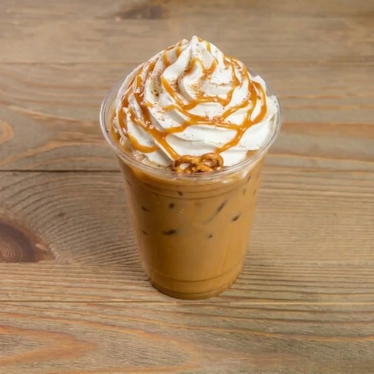 Iced Caramel Apple Butter Latte