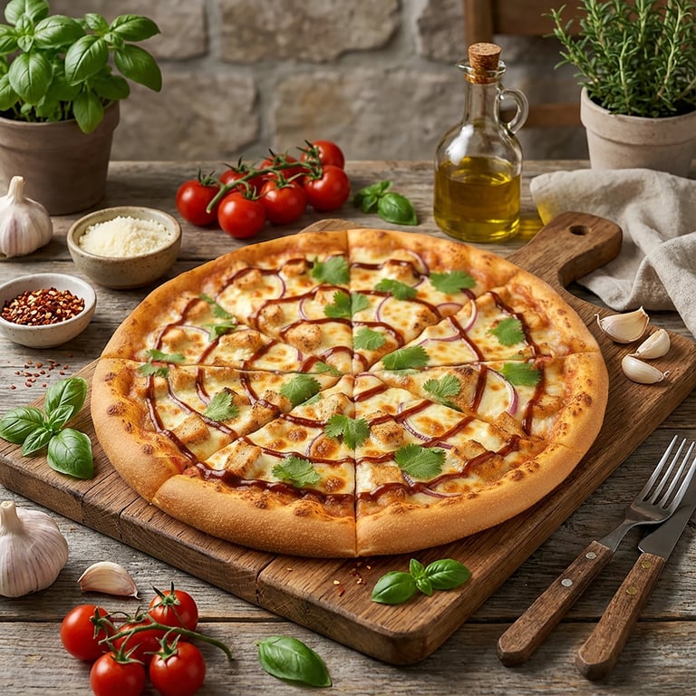 Large Piara BBQ Chicken Pizza