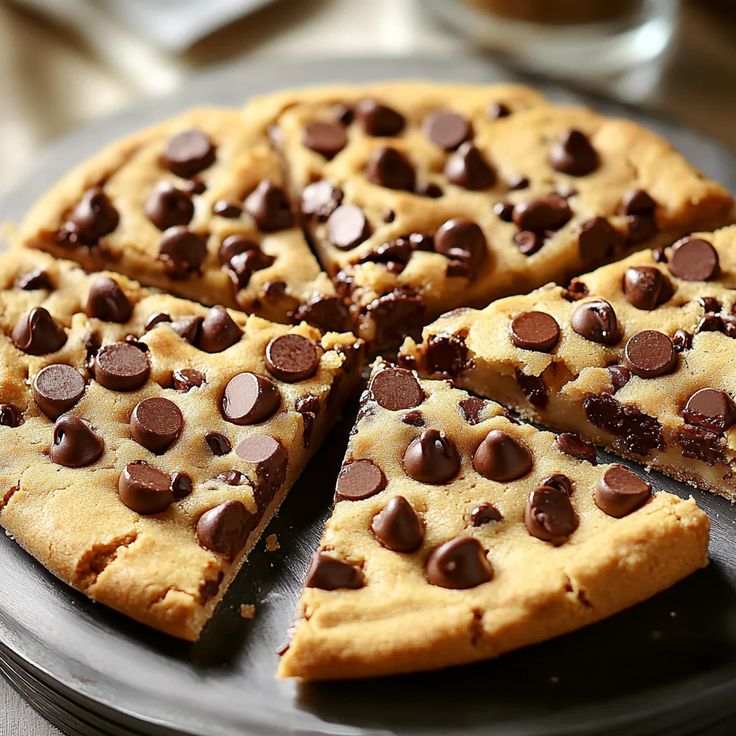 Chocolate Chip Pizza Cookie