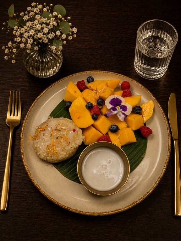 Ruk Sa Mer – Mango & Coconut Sticky Rice (รักเสมอ / ข้าวเหนียวมะม่วง)