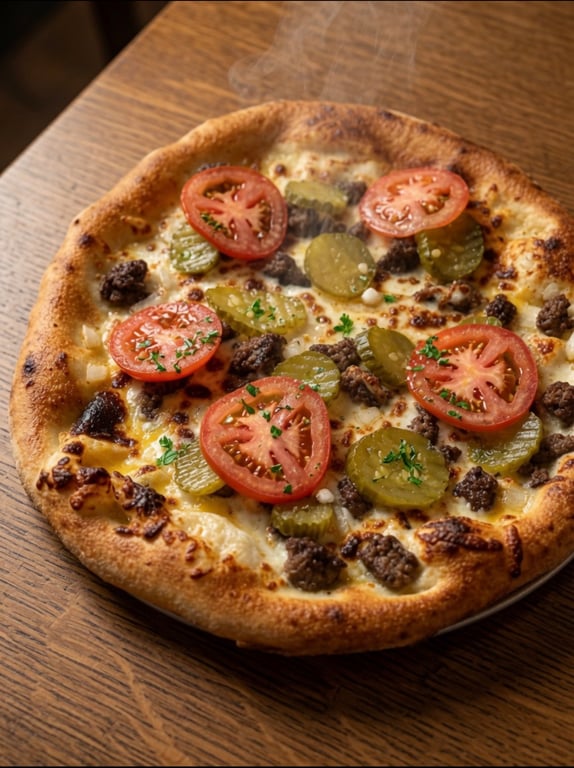 Cheese Burger Pizza