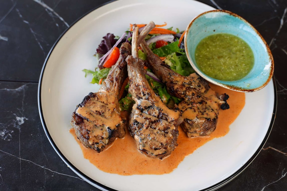 Poor Richard’s Panang Lamb Chop