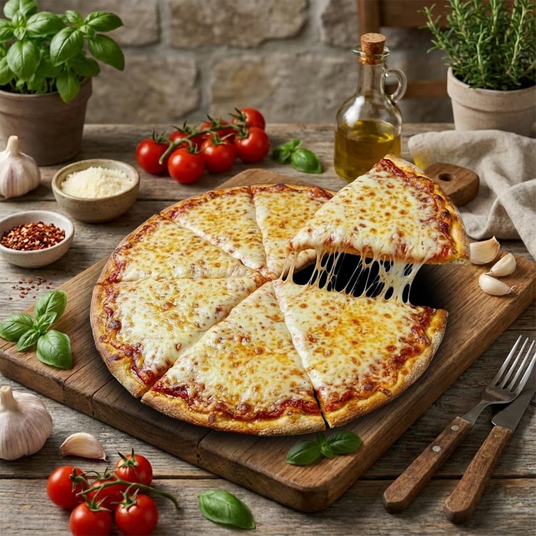 Large Thin Crust Cheese Pizza