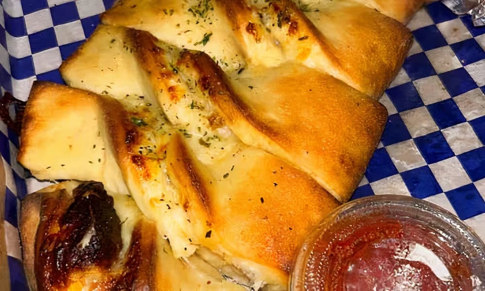 Garlic Twists with Pesto