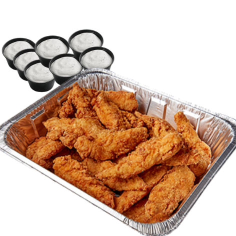 Chicken Tenders - 25 Pieces + 8 Sauces