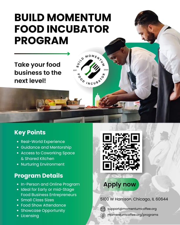 AUGUST 19TH — Build Momentum Food Incubator Food Showcase