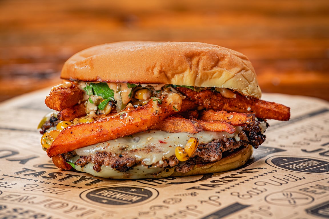 Mexican Streetcorn Burger