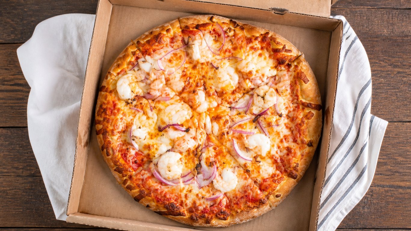 Shrimp Scampi Pizza