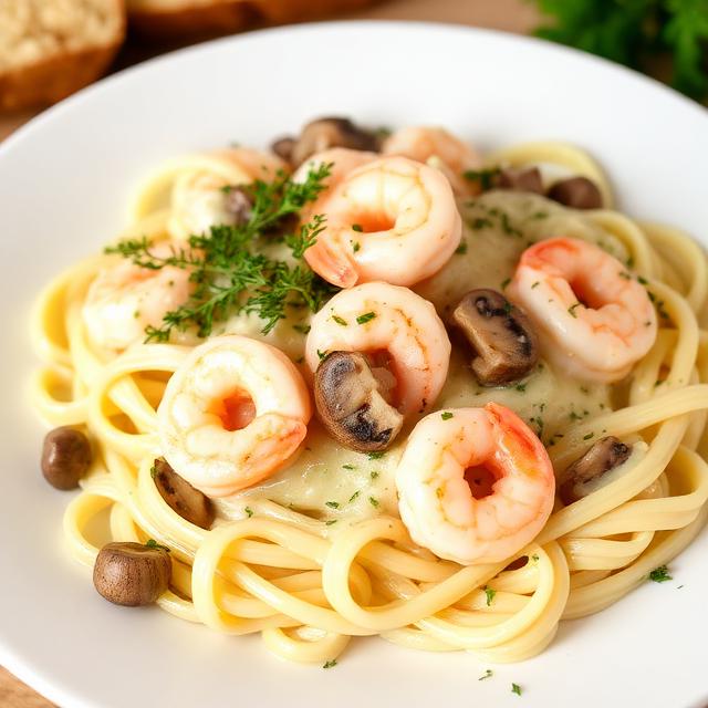 Fettuccine Alfredo (Shrimp)