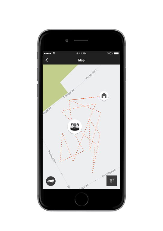 Sekačka je vybavena modulem GPS pro sledování aktuální polohy sekačky, které minimalizuje riziko krádeže.