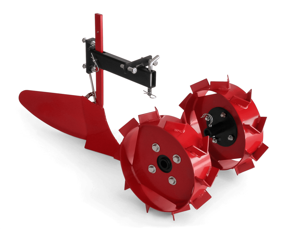 Oborávač a kovová kola k dispozici jako příslušenství