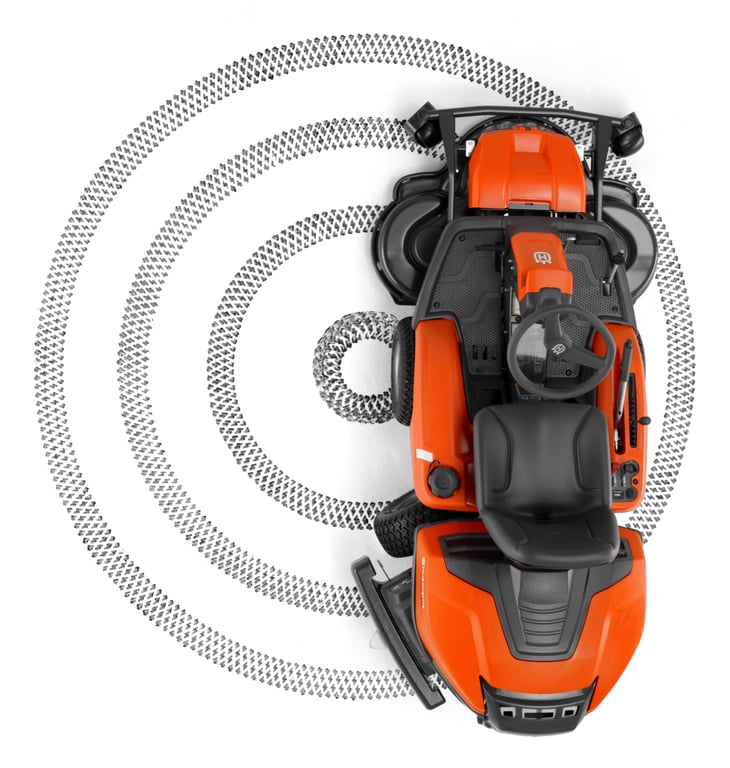 Minimální neposečený kruh díky kloubovému řízení