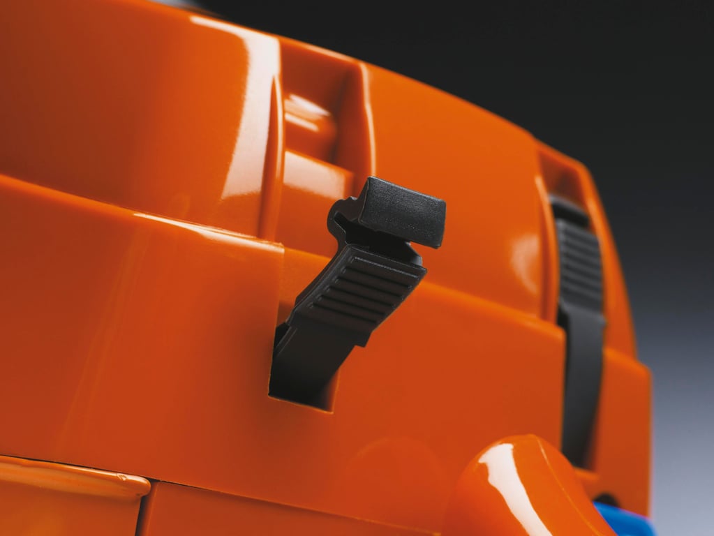 Snadná údržba díky krytu vzduchového filtru s rychloupínacími sponami