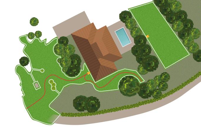 Možnost nastavení několika profilů usnadňuje používání sekačky na různých místech.