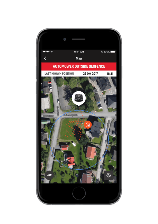 Geofencing (zónové monitorování) na bázi GPS, včetně upozornění na vaše zařízení