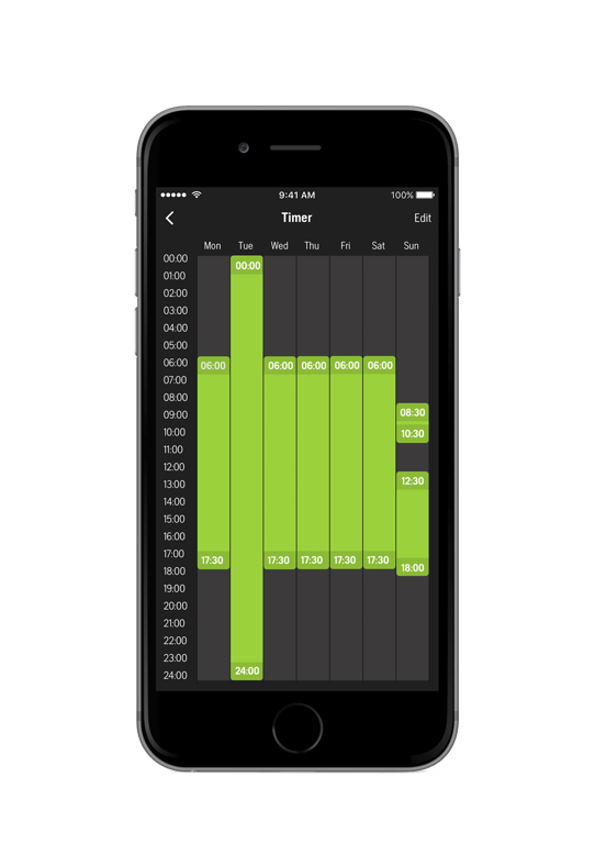 Snadné nastavení týdenního časovače