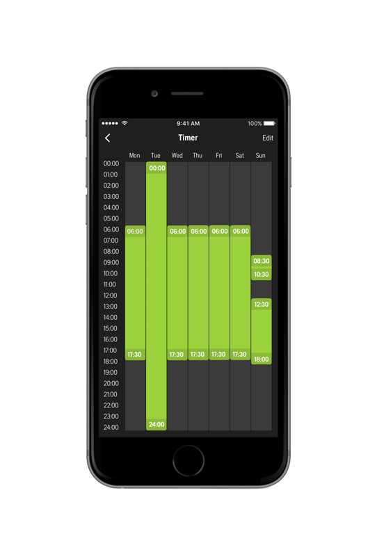 Snadné nastavení týdenního časovače
