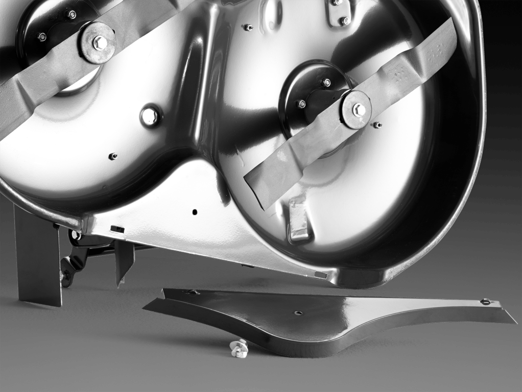 Žací ústrojí Combi nabízí výběr mezi dvěma systémy sečení v závislosti na podmínkách.