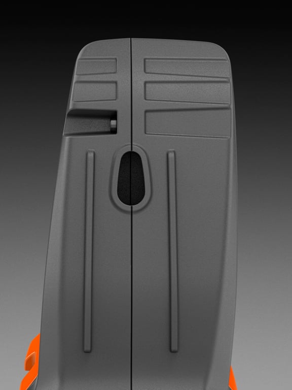 Praktické očko pro snadné zavěšení a uložení na stěnu v úzkých prostorách.