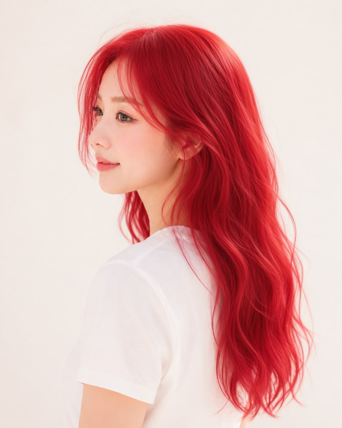 비기닝 헤어 컬러 14/19 — 비비드 체리 레드 · 맑고 선명한 체리빛 레드로 화려하면서도 생기 있는 분위기를 완성합니다.