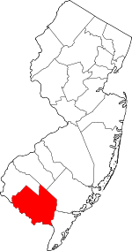 Cumberland County, New Jersey Map