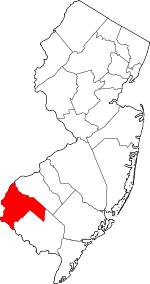 Salem County, New Jersey Map