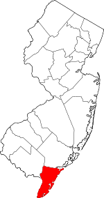 Cape May County, New Jersey Map