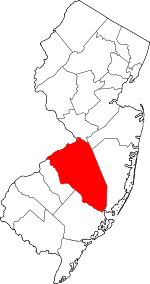 Burlington County, New Jersey Map