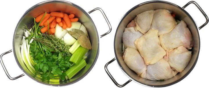 Picture of how to make chicken stock