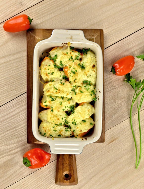 Sweet Peppers Filled with Cheese-Potato Mash2