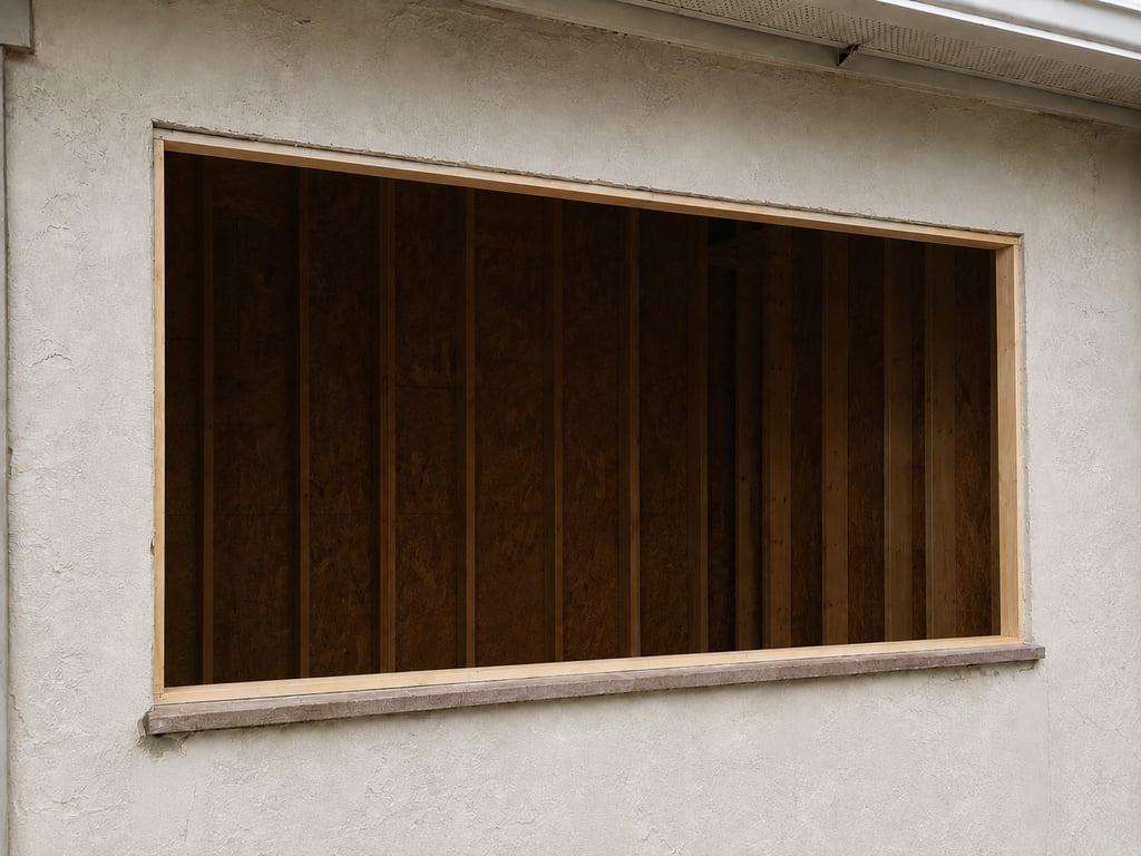 Window frame installation