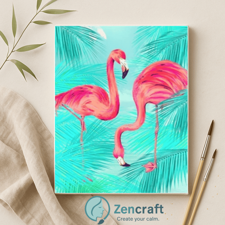 Tropical Flamingos