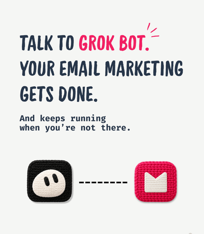 Talk to grok bot and see it doing your email marketing - credit migma.ai linkedin