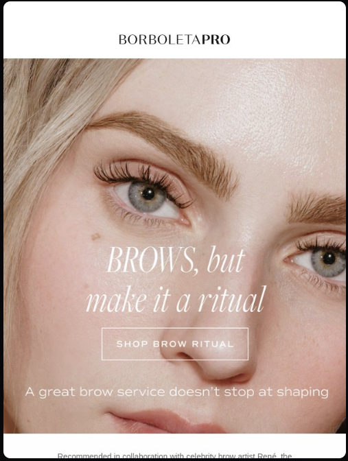 An upsell email template sent post-purchase, framing a higher-tier product as the logical next step with a benefit-led message and a single upgrade CTA.