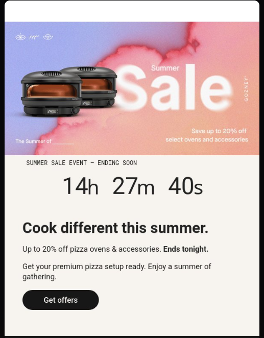 Cook different in summer sale