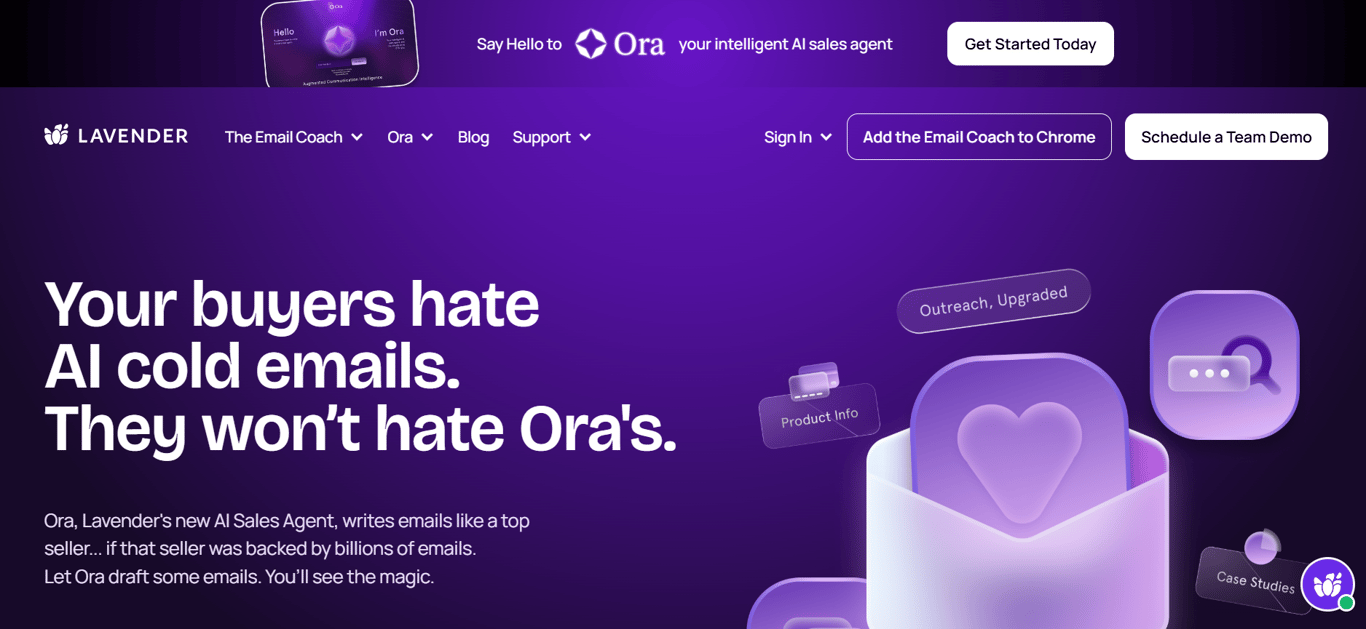 Homepage of Lavender