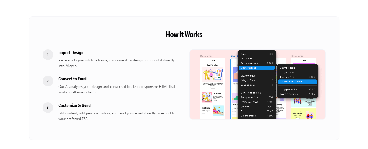 Email import for Migma