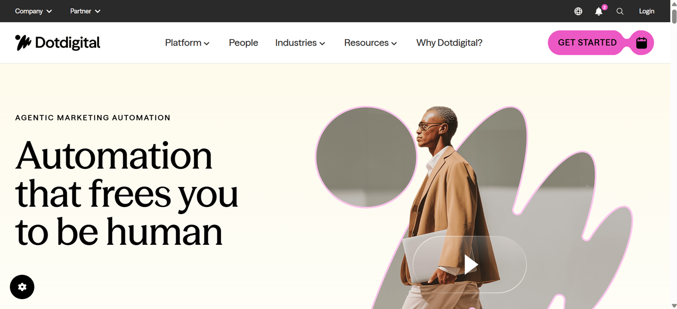 Dotdigital home page