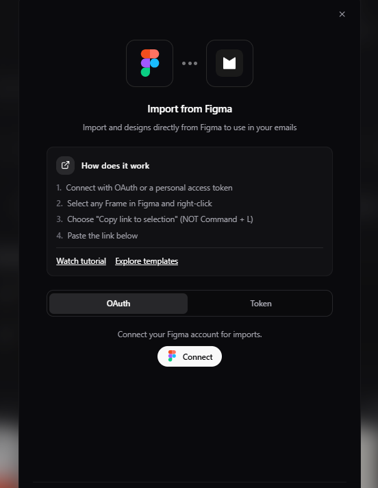Connect To Figma Feature