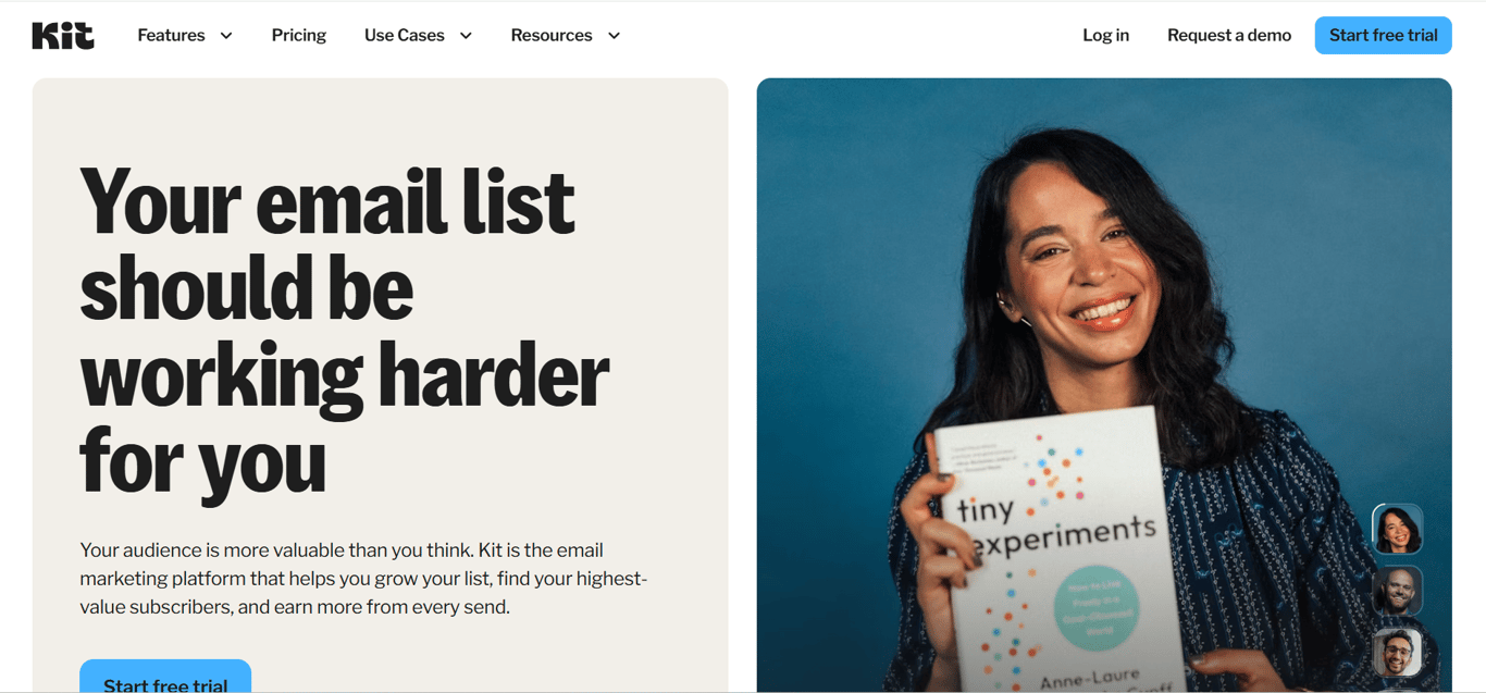 Homepage of Kit