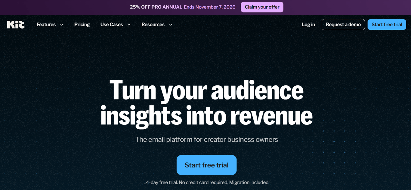 Homepage of Kit