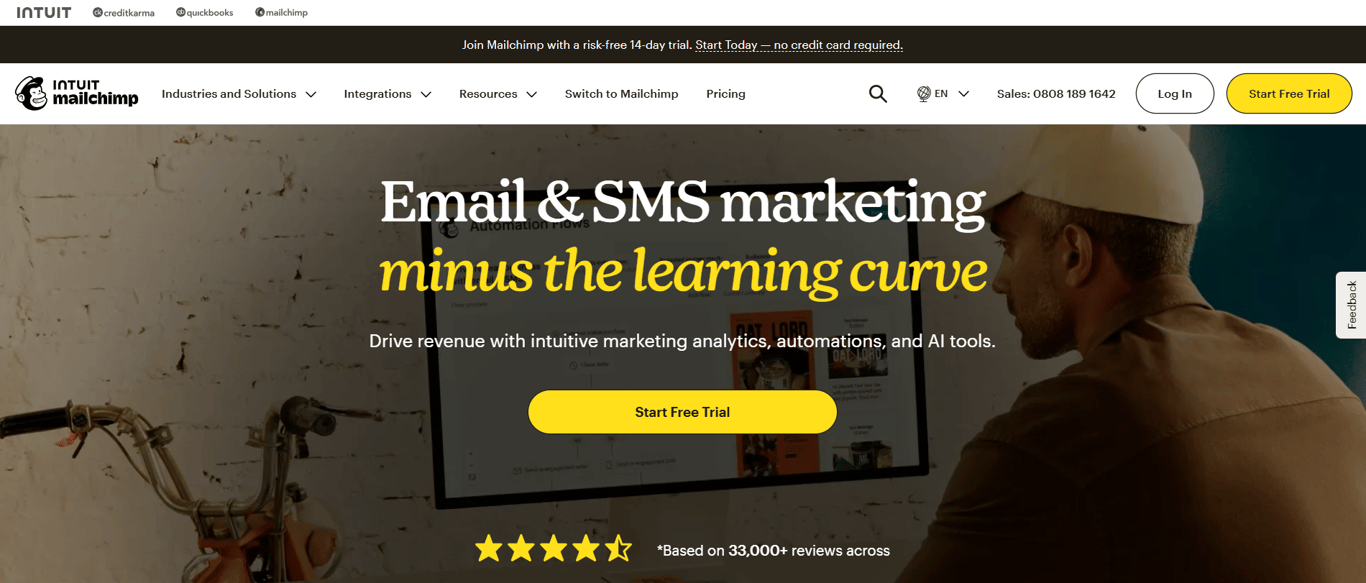 SMS marketing features in Mailchimp