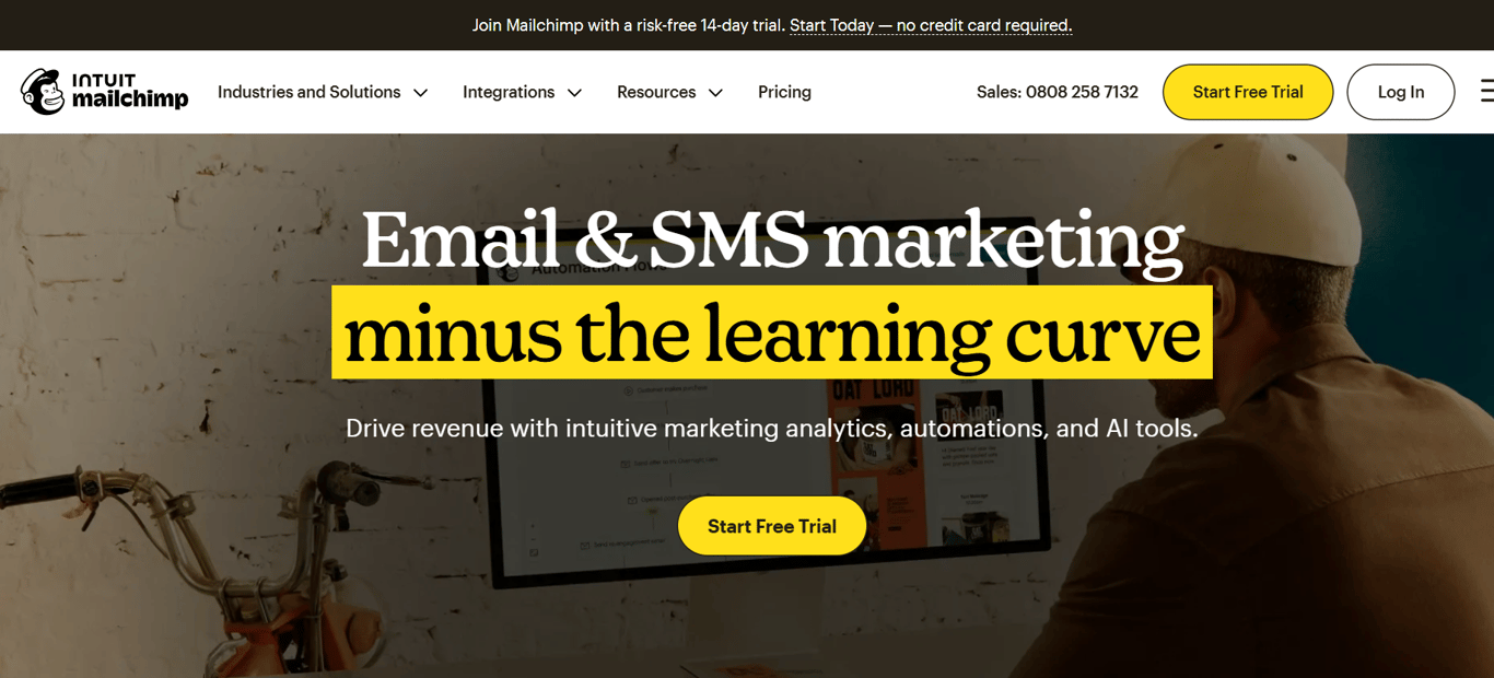 Mailchimp Homepage