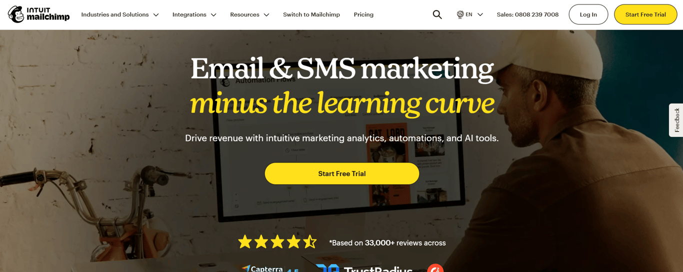 Screenshot of Mailchimp Subject Line Helper