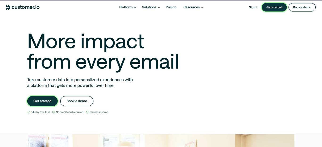 Customer.io event-based customer journey builder